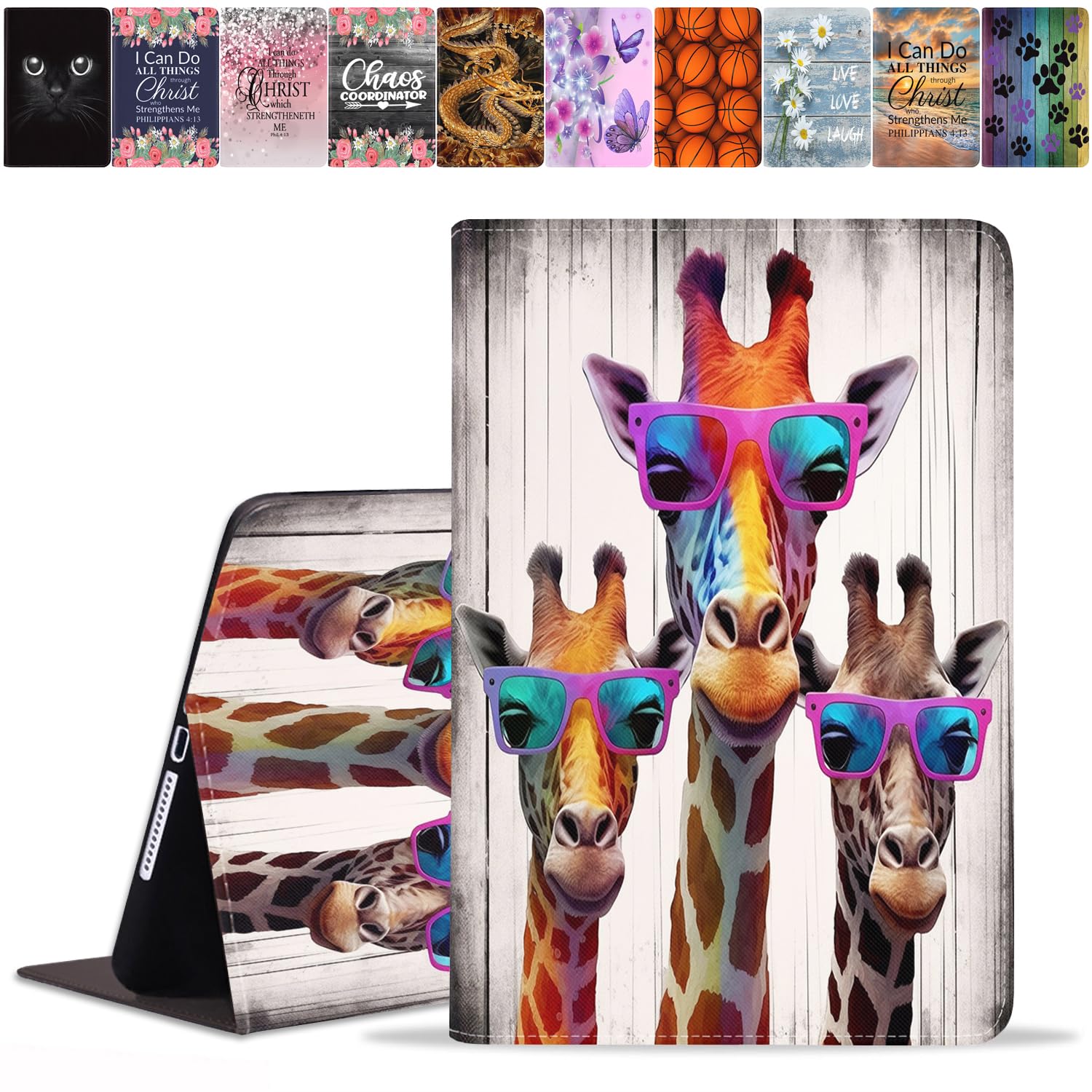 DEHJYYIJUY Case for Samsung Galaxy Tab S10 Lite 10.9"/ S10 FE 10.9"/ S9 FE 10.9"/ S9 11" - Slim PU Leather Folio Smart Cover with Auto Wake/Sleep,