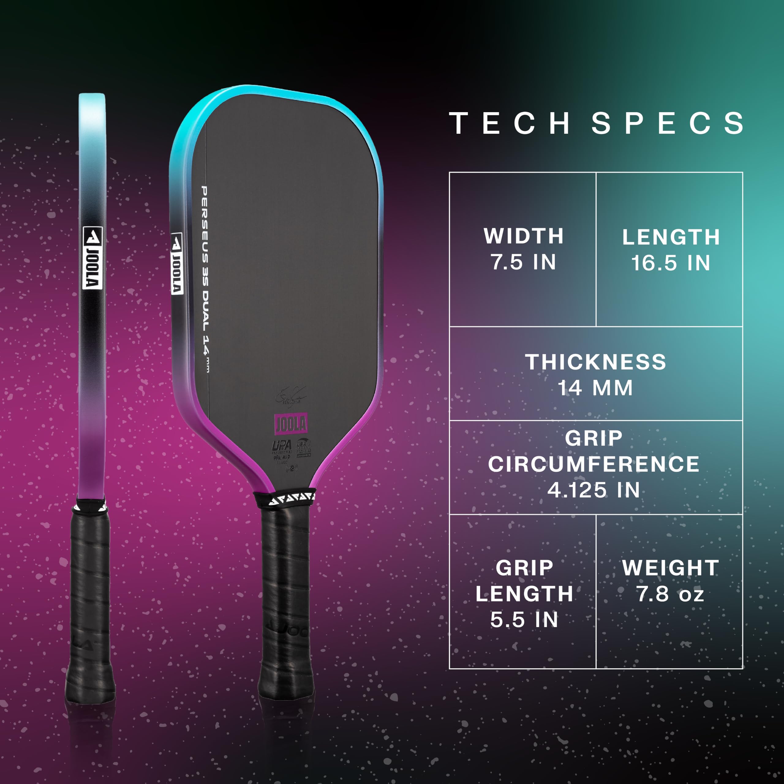 Amazon.com : JOOLA Ben Johns Perseus 3S Dual 14mm Pickleball