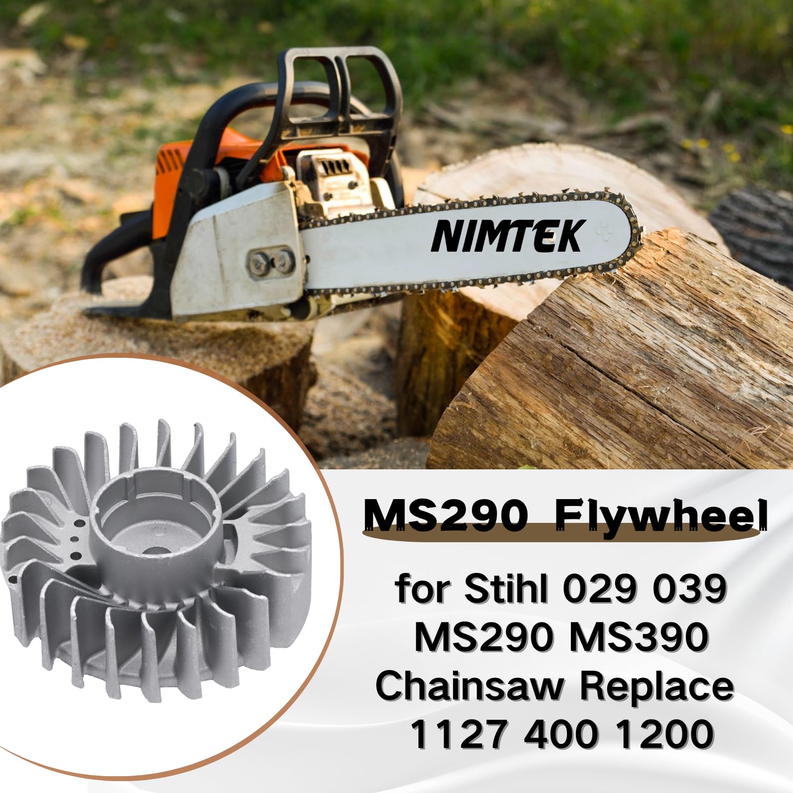 NIMTEK Schwungrad für Motorsäge STIHL 029 MS290 039 MS390