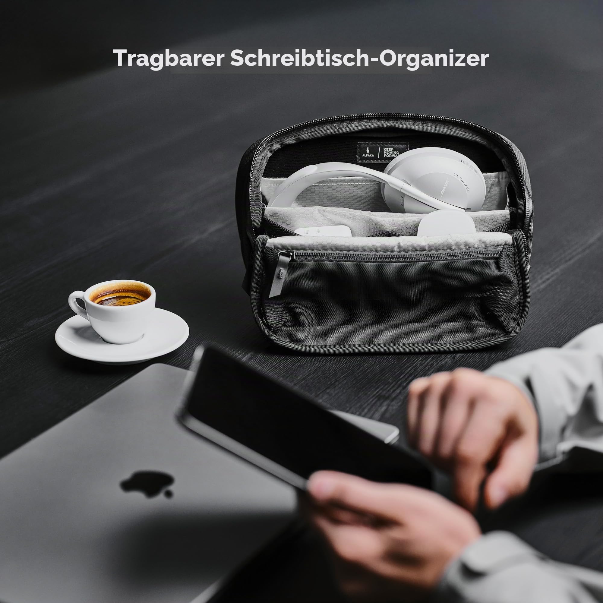 ALPAKA Vertex Pouch – Sling Bag Herren mit Magnetverschluss | Abnehmbarer Riemen, ergonomischer Griff, wetterfester Stoff, für Elektronik & Zubehör