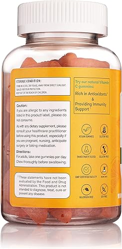 Miniatura 4 de Gomitas de vitamina C de 125 mg, vegano, sin gluten, 90 unidades