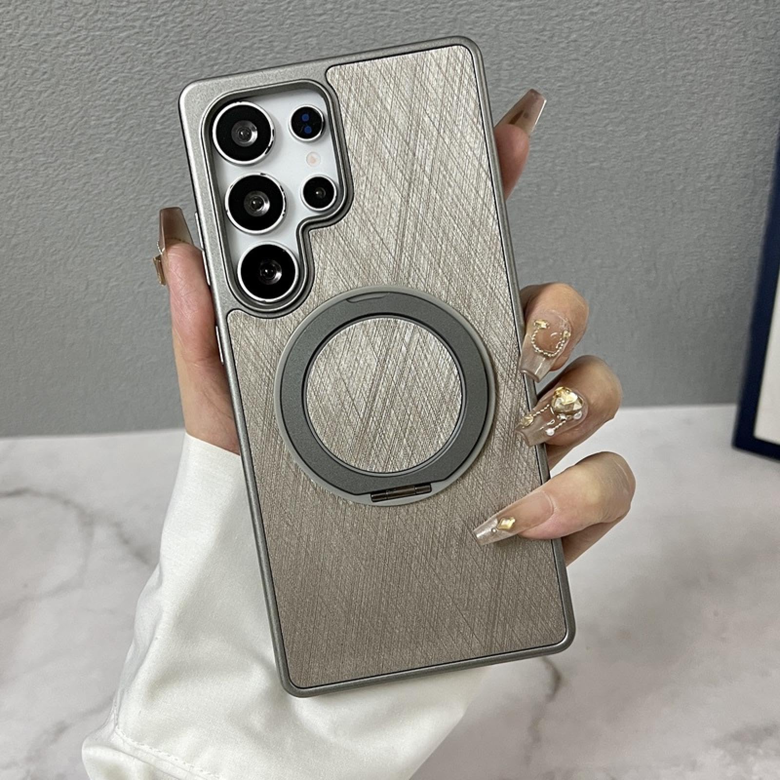 Coque Samsung S23 antichoc à support rotatif et induction