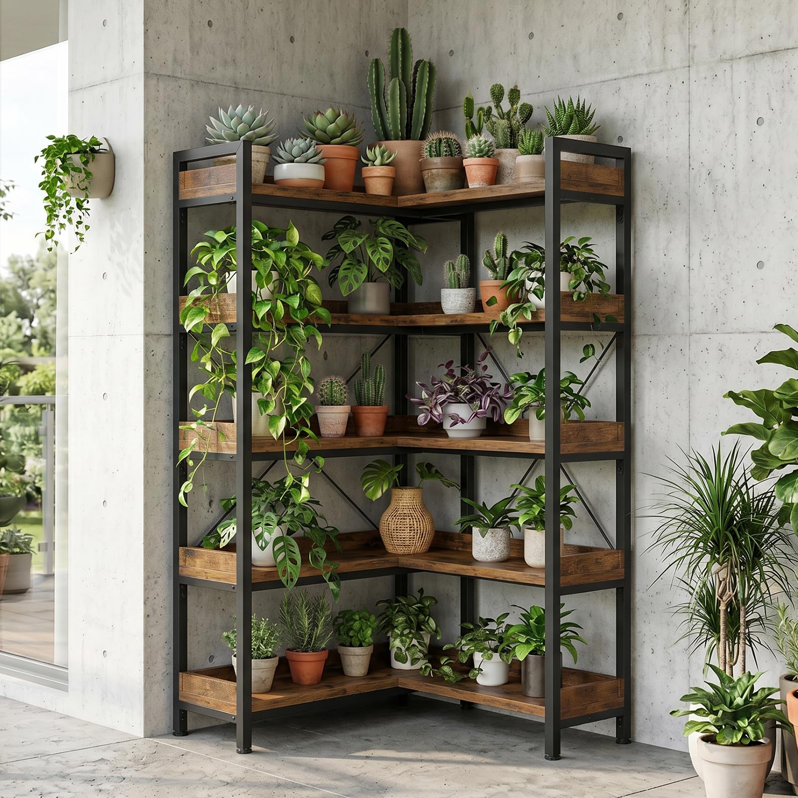 Photo 1 of GTPLAYER 5-Tier Corner Bookshelf