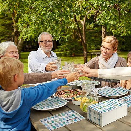 Miniatura 44 de Seajan 200 servilletas de papel de cuervo y gato, toallas de mano desechables para baño, toallas desechables para invitados de primavera y verano