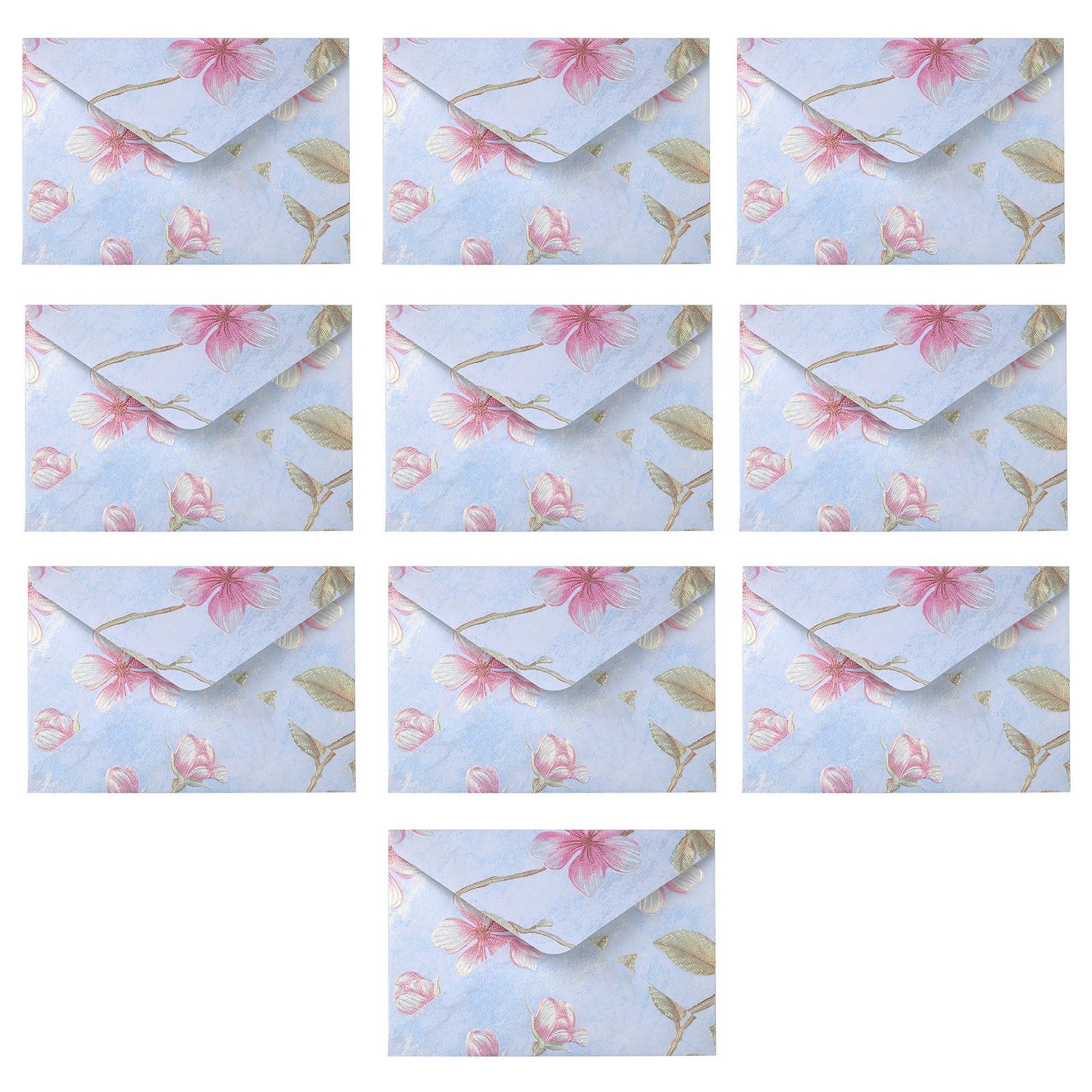 Set mit 10 stilvollen Umschlägen, Vintage-Einladungen, 15,2 x 10,2 cm, für Hochzeit, Valentinstag, Karte und Versand, handgefertigte Einladung