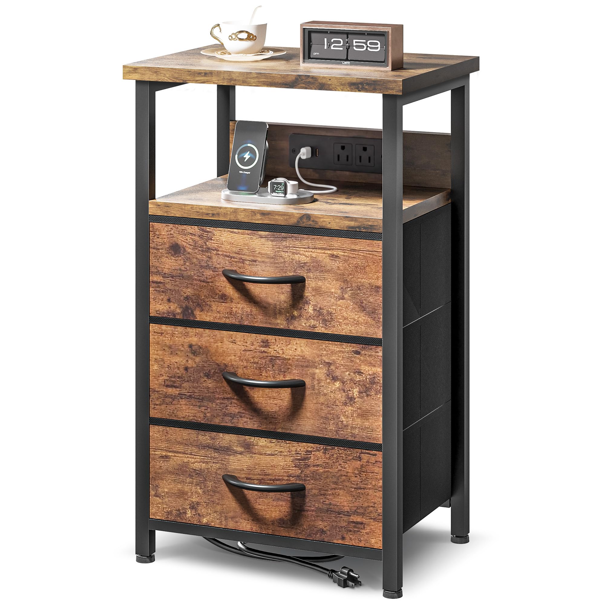 Photo 1 of Lazzanto Night Stand with 3 Drawers
