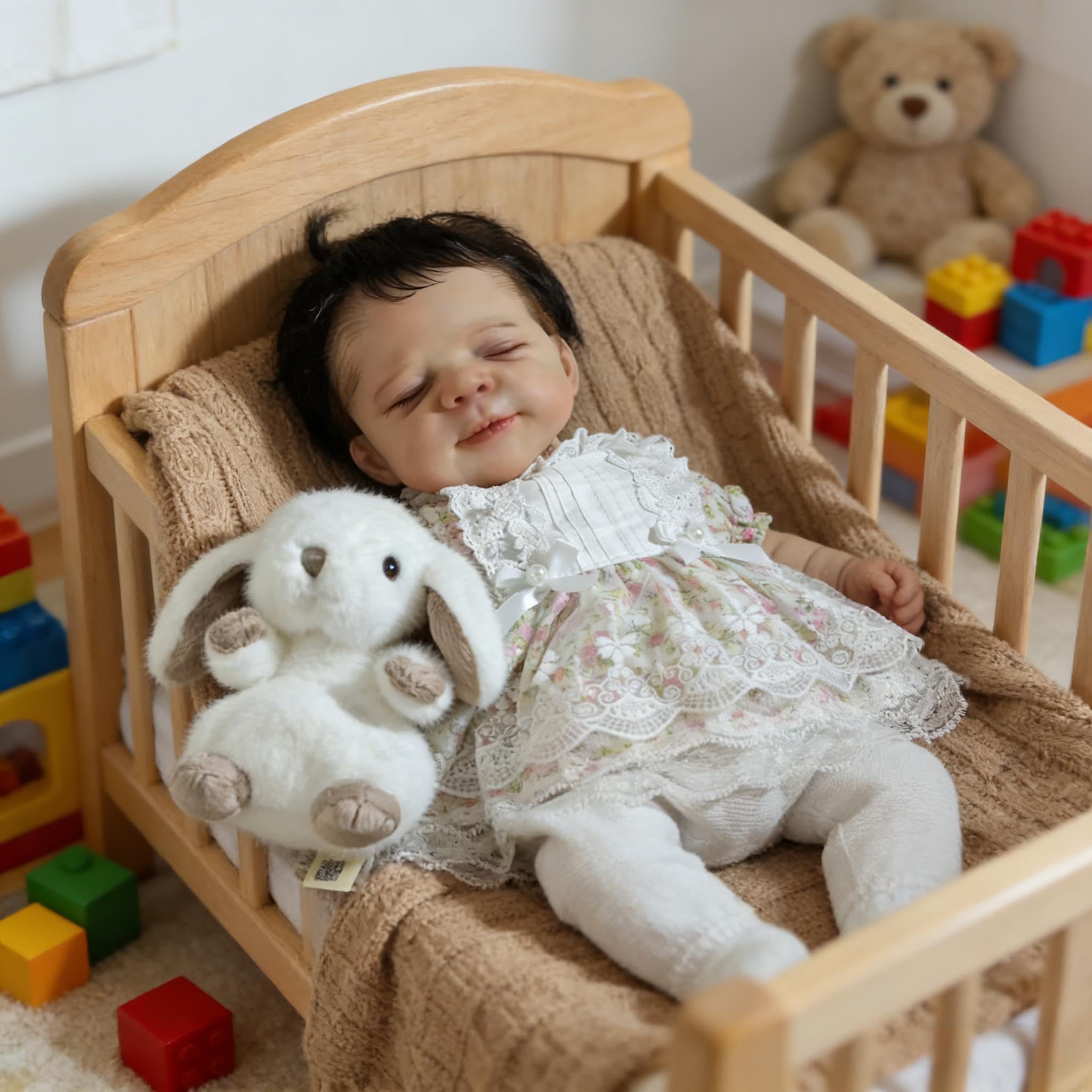 Reborn Lalki silikonowe na całe ciało, winylowe, 45 cm, realistyczne, dla noworodków, lalka, wyglądająca prawdziwie, z akcesoriami dla dzieci