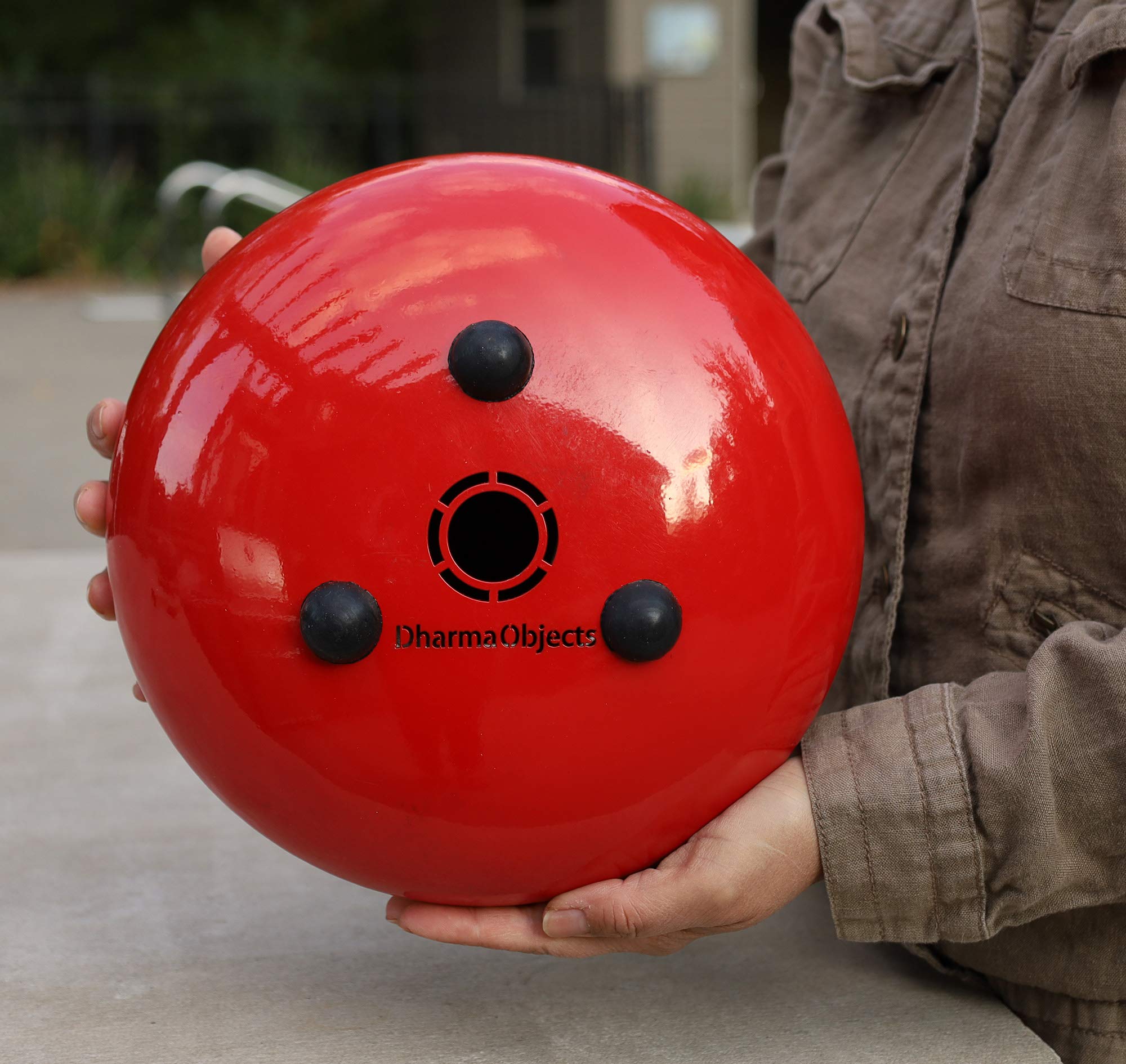 Steel Tongue Drum 11 Notes 10 Inches Tank Drum, Handpan Drum, Chakra Drum, Percussion with Padded Travel Bag and Mallets (10 Inches, Red)