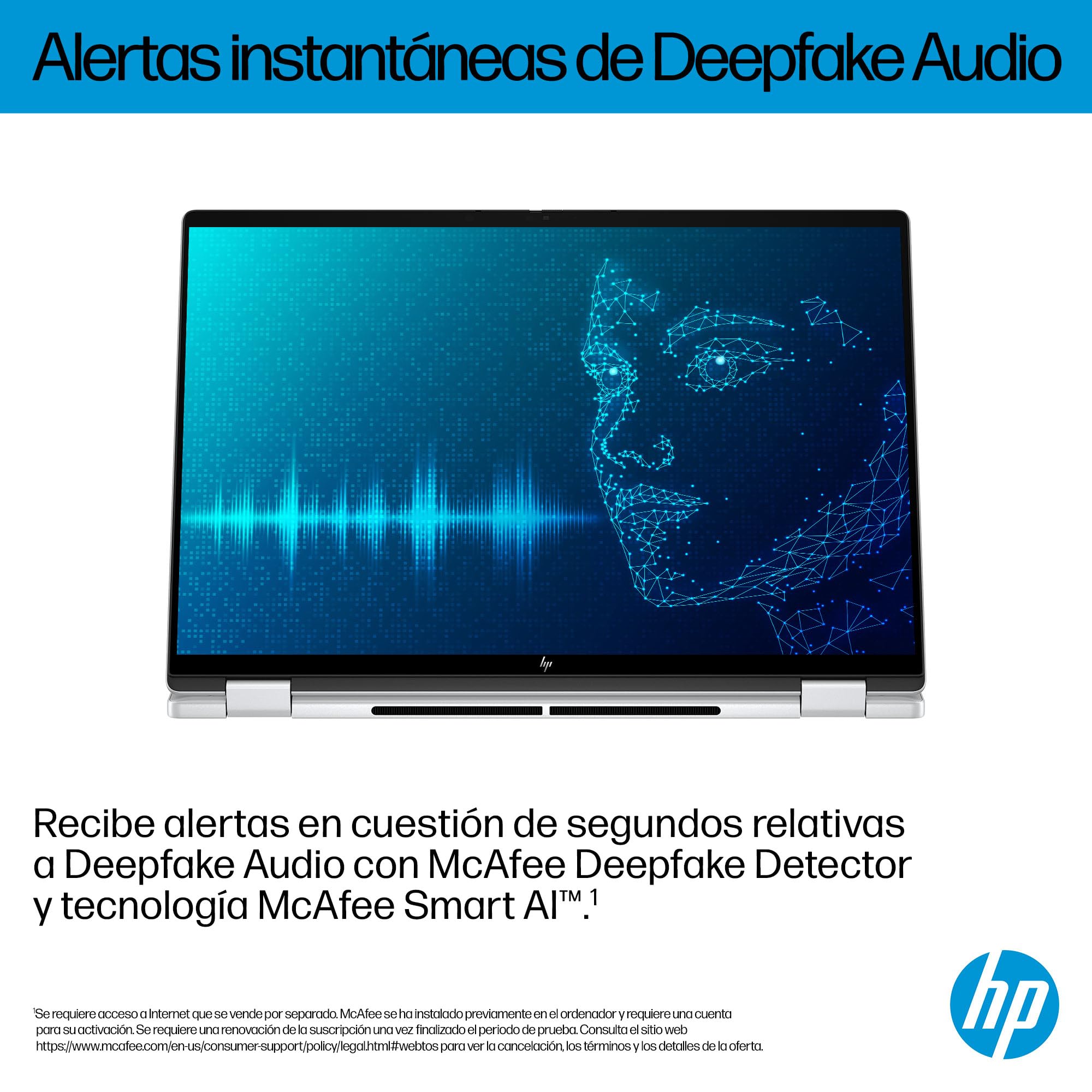 HP Omnibook X Flip Convertible Laptop 40,6 cm (16") Touch screen OLED 3K (Intel Ultra 7-258V EVO, 32 GB RAM, 1TB SSD, Intel ARC Graphics, Windows 11 Home, WiFi 7) Argento Spagnolo