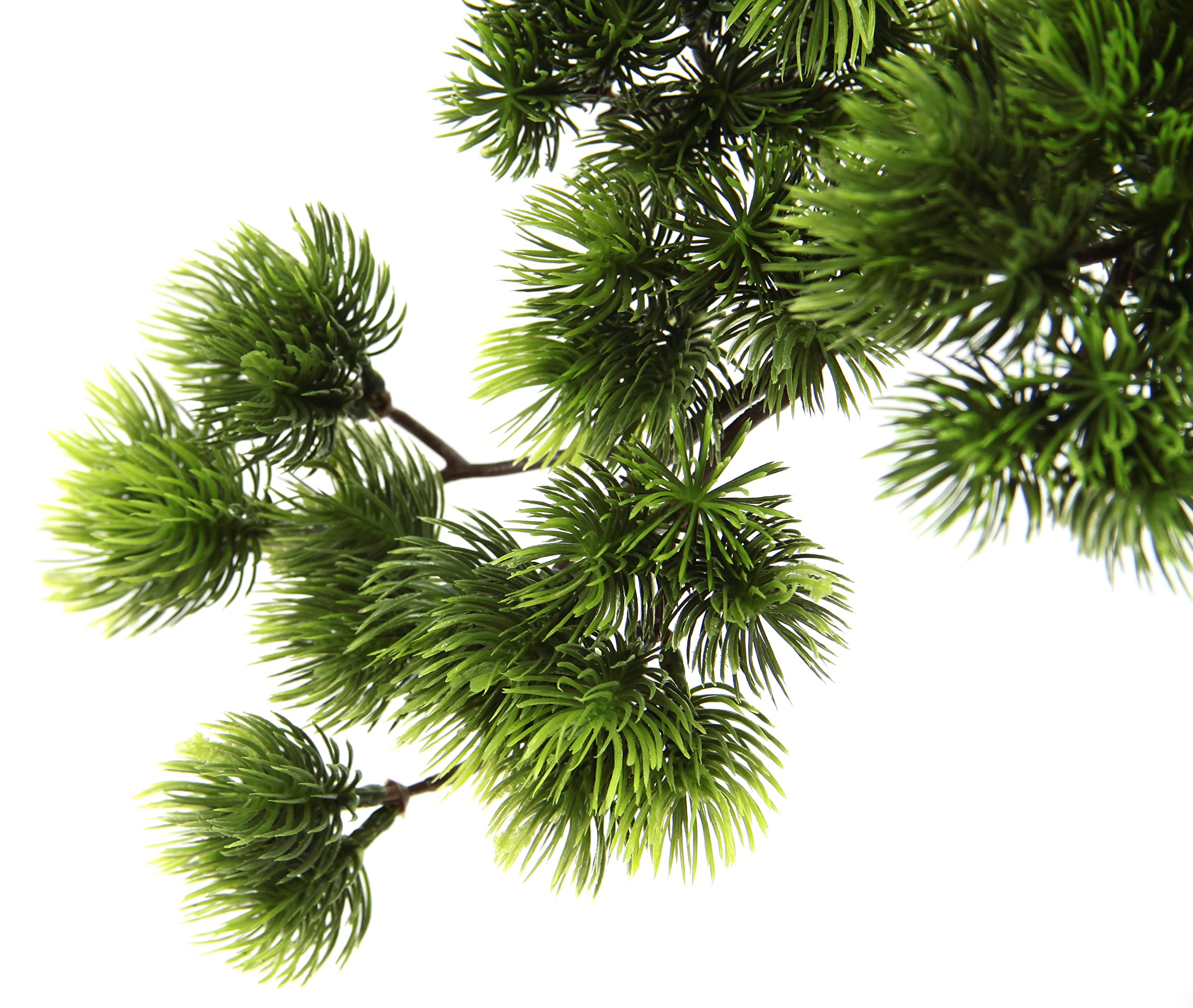 Bonsai Baum in Schale Kunstbonsai Kunstbaum Dekobaum künstlich Japanische Kunstpflanze Grünpflanze Dekobaum wie echt groß Deko Pflanze Pflanzendekoration Bonsaischale exotische Bäume Zen Garten, Groß