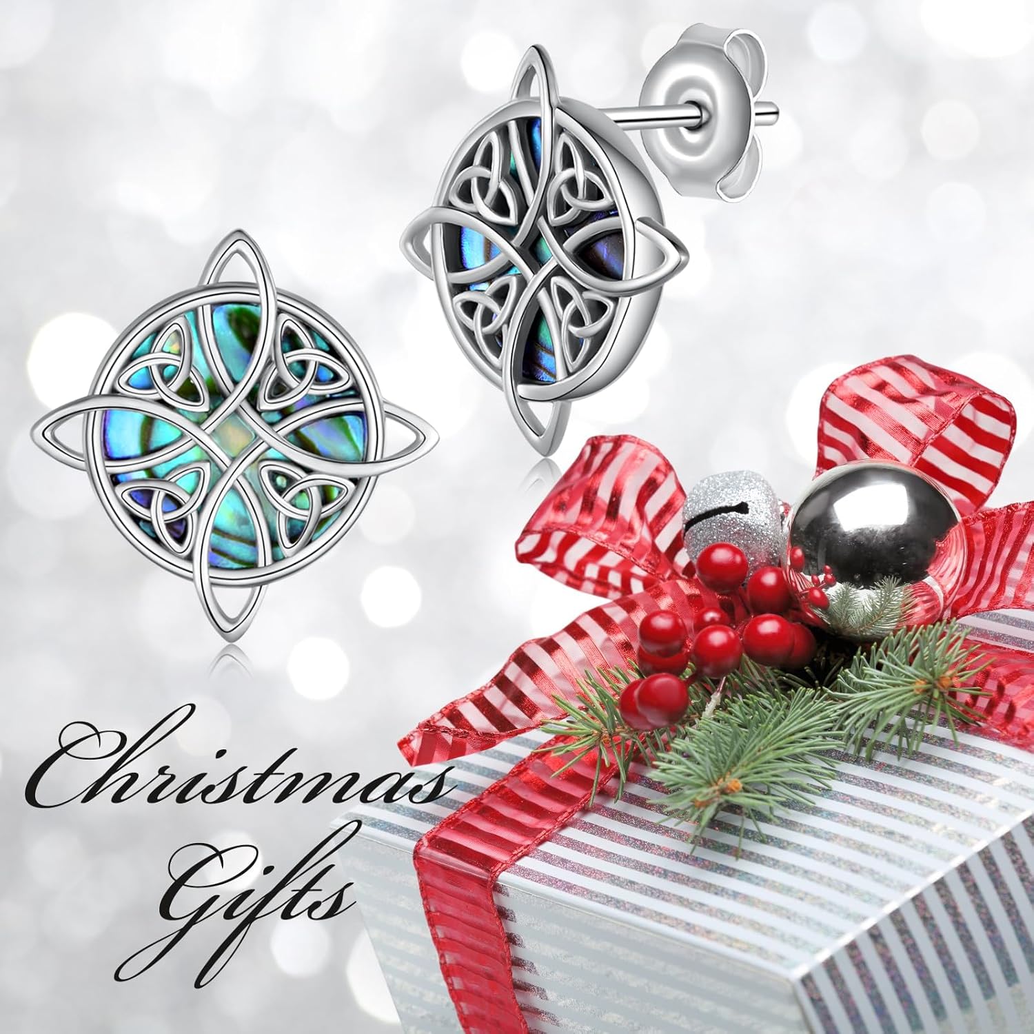 Celtic Witch Knot Earrings 925 Sterling Silver Celtic Earrings for Women Nudo De Bruja Plata 925 Original Irish Good Luck Jewelry Gifts for Women - Image 4