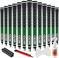 Vista 12 de Puños de golf de goma, paquete de 13 unidades, de alta tracción, antideslizantes, textura avanzada, elige entre 13 puños o 13 puños con kit