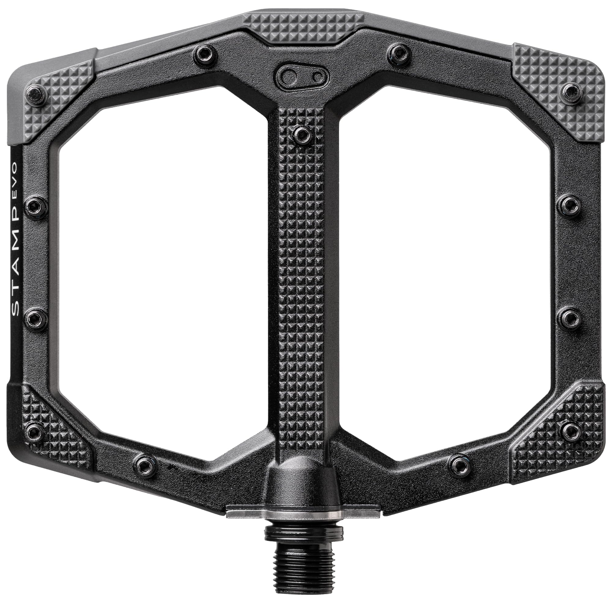 Crankbrothers Stamp EVO MTB Pedals, Black, Size Large