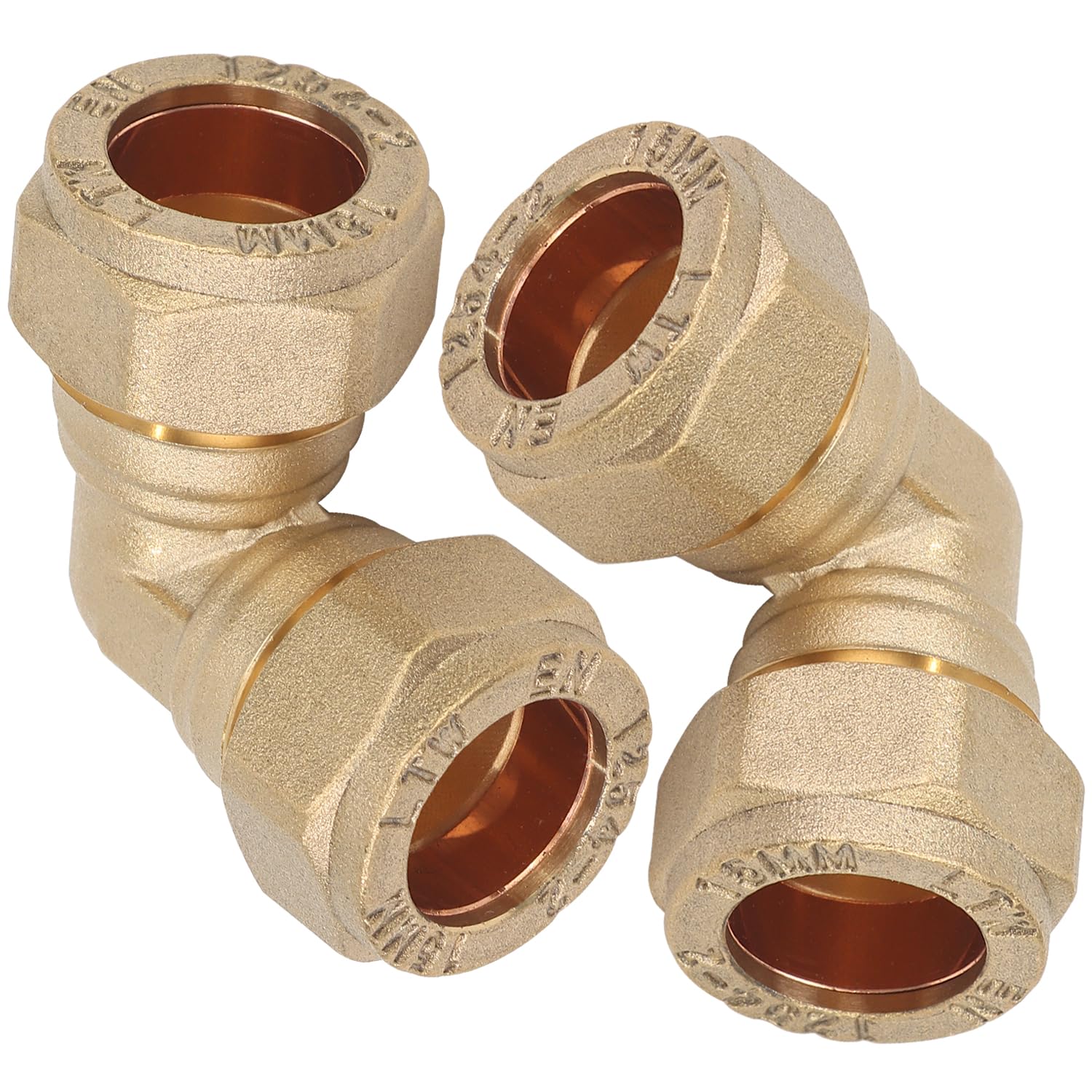 Coude compression laiton 15 mm pour rénover la plomberie de cuisine et salle de bain