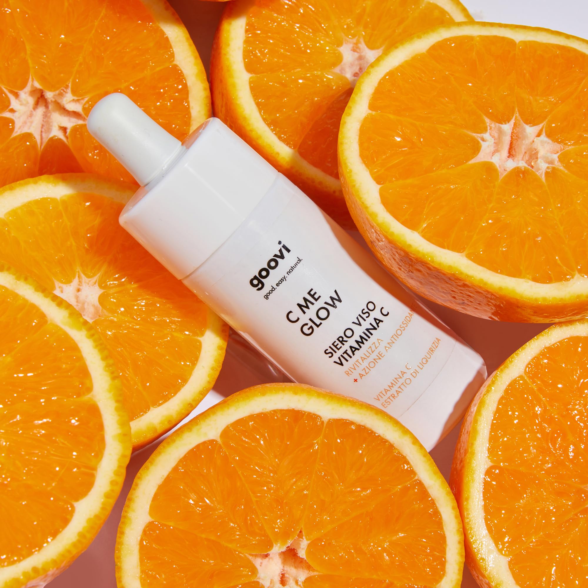 GOOVI C Me Glow Vitamina C Face Serum - Siero viso per una carnagione radiosa, antiossidante e idratante, 30 ml