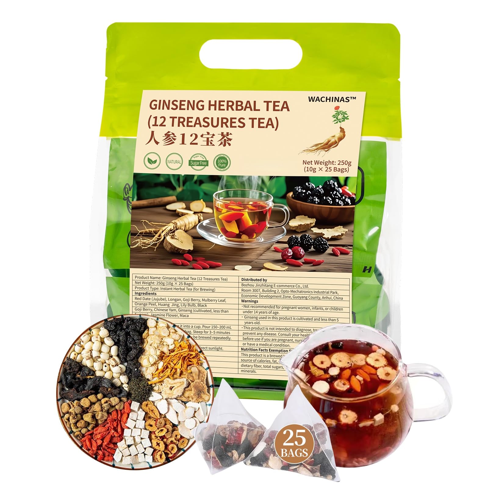 Amazon.com : Premium Ginseng Tea - Natural Organic Kidney and