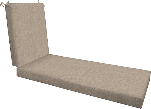 Honeycomb Cojín para diván de color abedul liso texturizado para exteriores Relleno sintético reciclado, resistente a la intemperie, reversible,