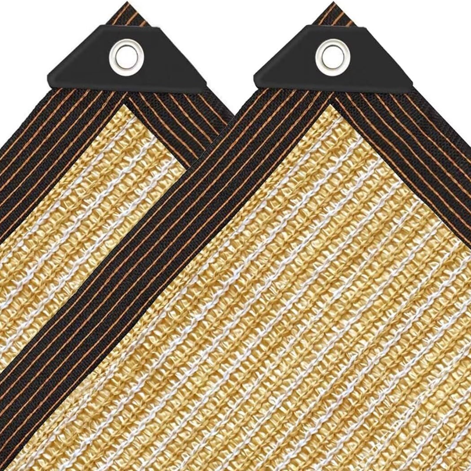 GJZQDKX 90% Shade Cloth with Grommets Beige Sunshade Net for Garden Greenhouse Pergola Backyard Terrace Flower Plants (3x8m) UV Protection Easy Install