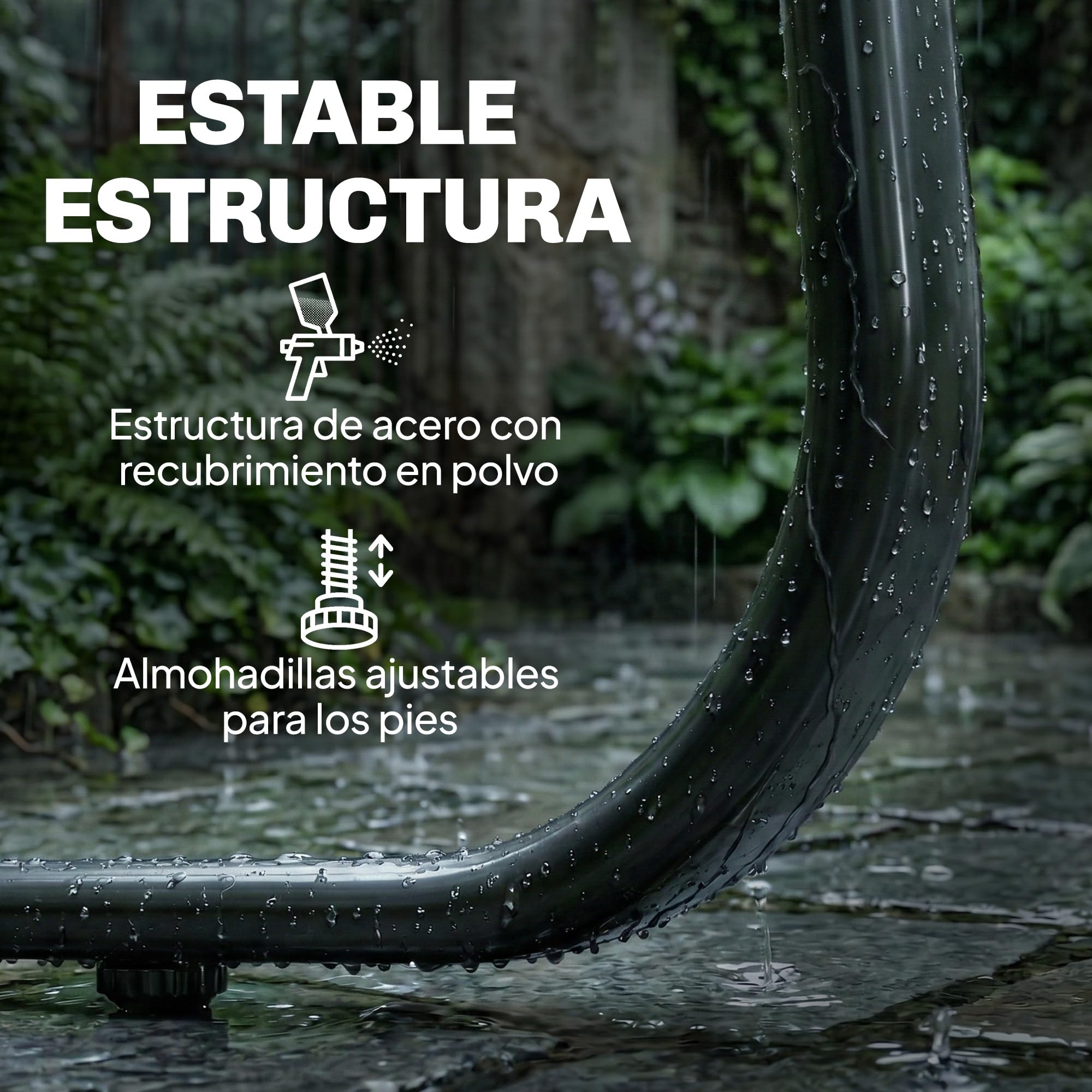 Outsunny Conjunto Jardín Exterior de 4 Piezas, Muebles Jardín Exterior con Sofá de 2 Plazas, 2 Sillones, Mesa de Vidrio Templado, Tela de Textilene Transpirable, Estructura de Acero, Gris Oscuro — view 6