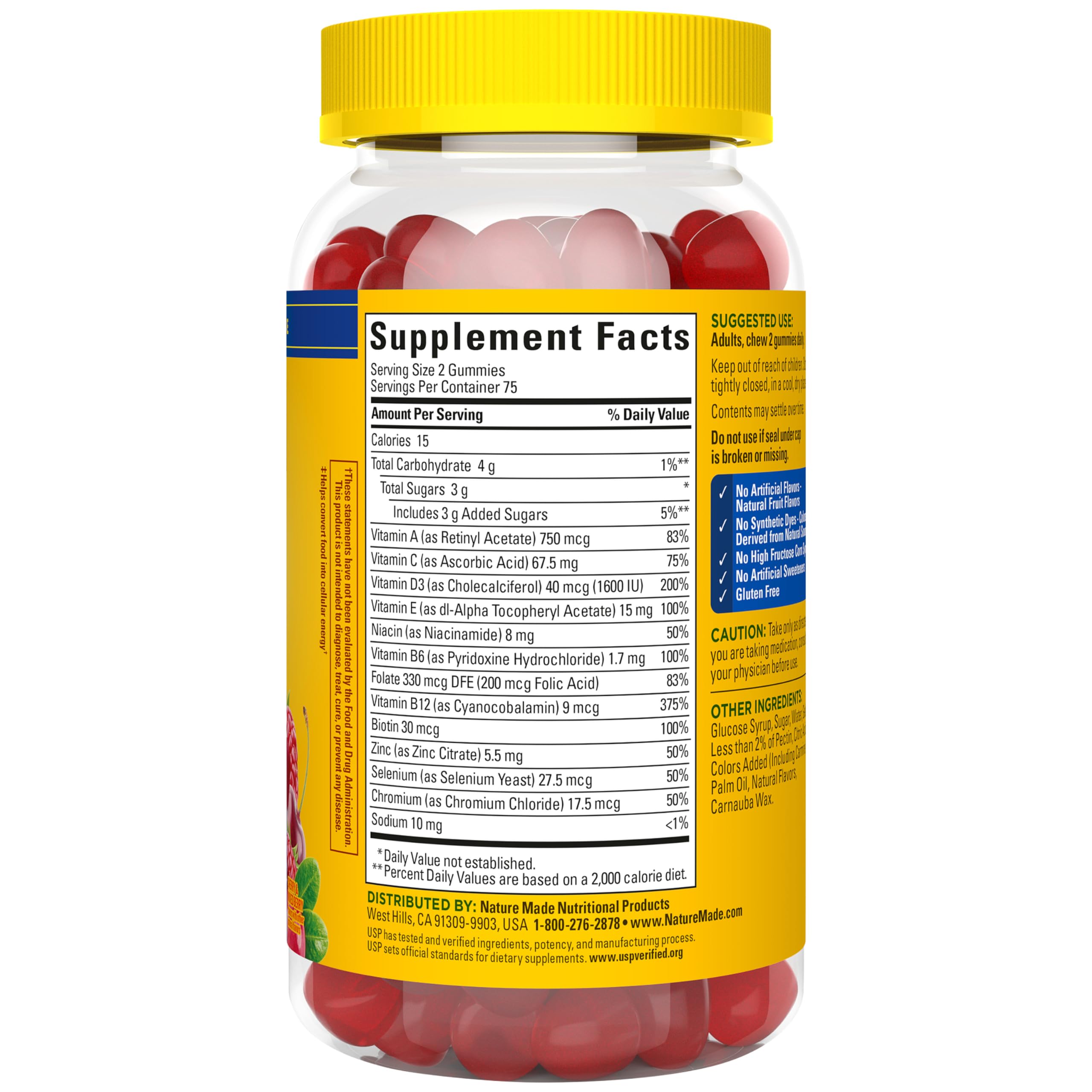 Nature Made Multi for Men, Mens Multivitamins Gummies, 150 Count — Amazon image 10