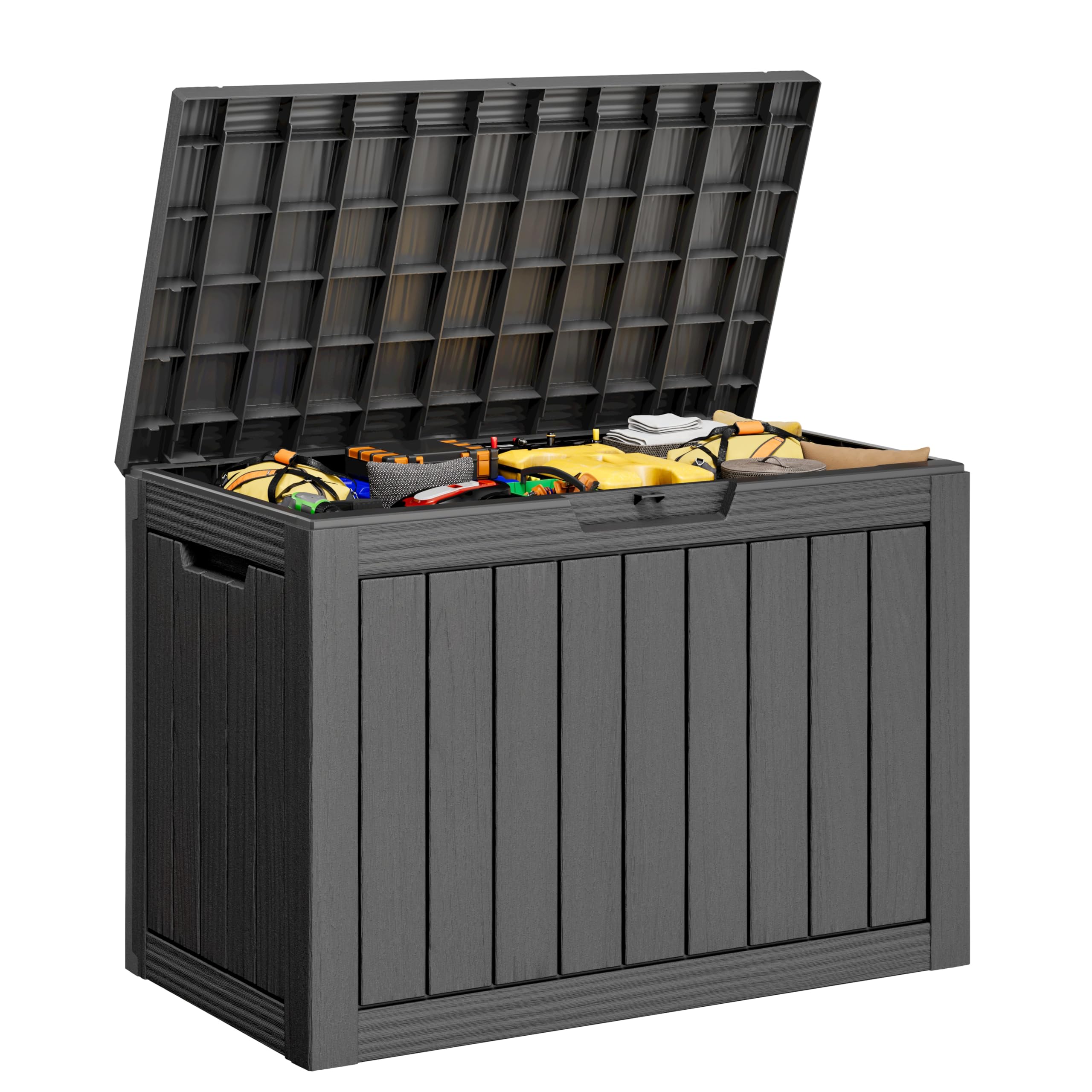 Outdoor Storage Box Waterproof, 45 Gallon Deck Box for Patio Storage