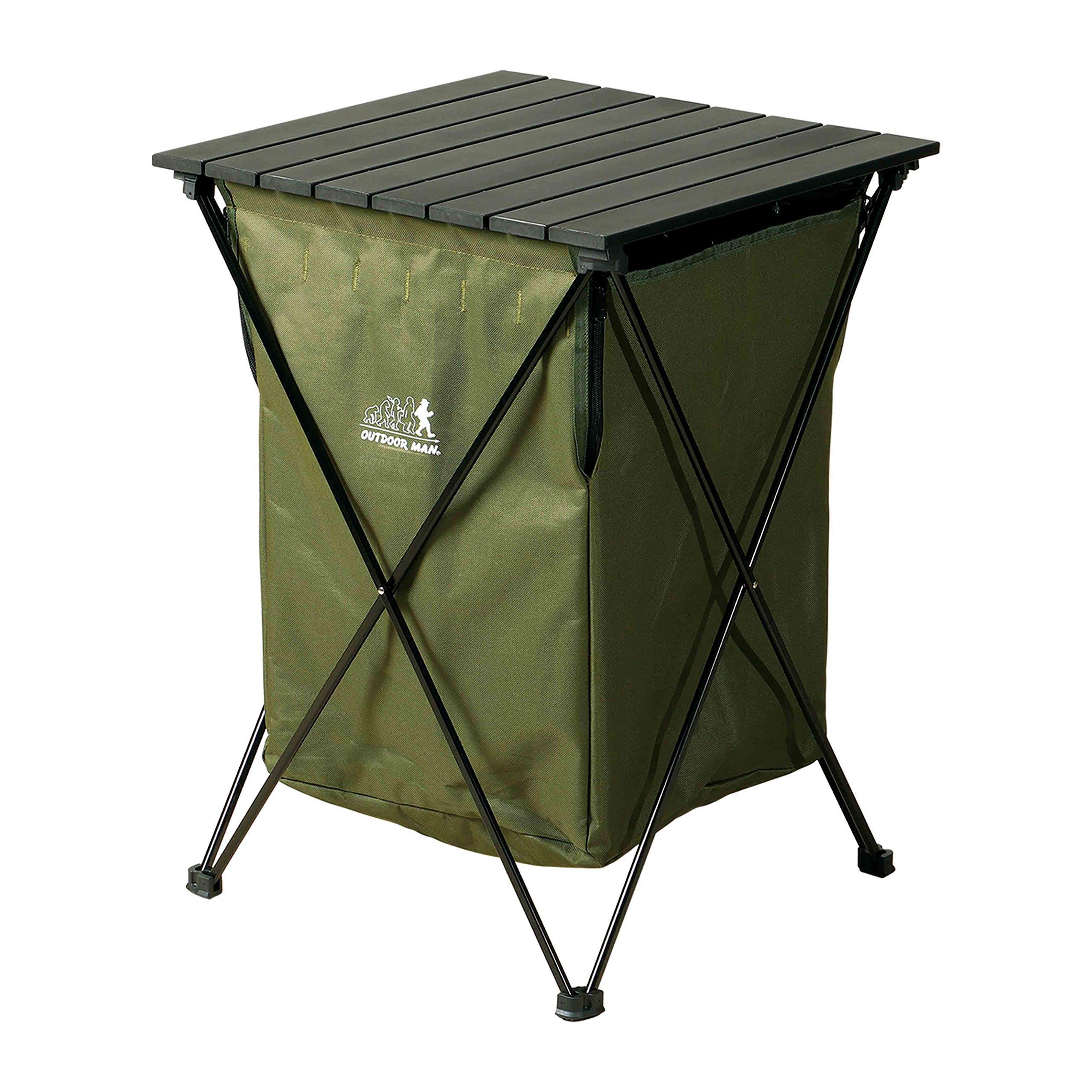 Amazon | OUTDOOR MAN(アウトドアマン) アルミテーブル付き