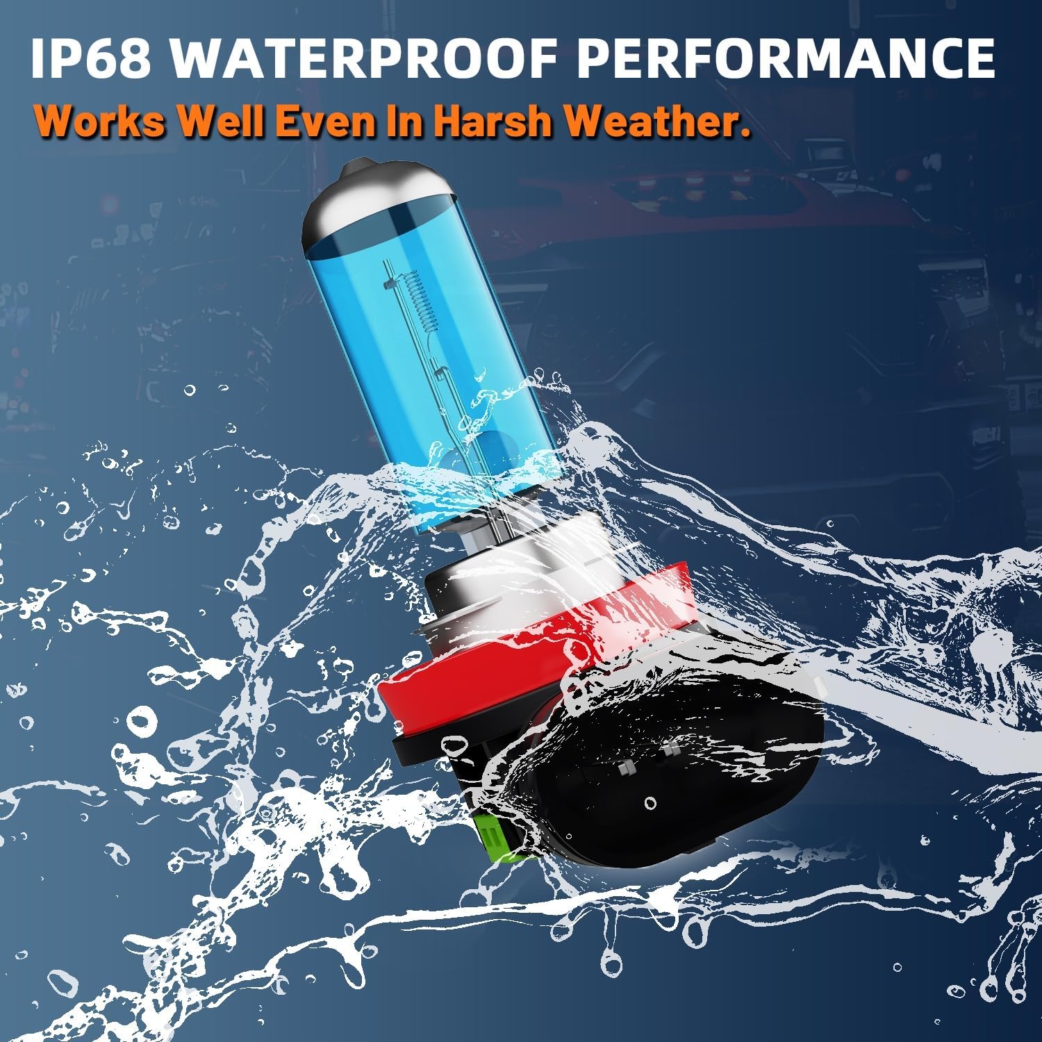 Headlight Bulbs Compatible With Kia Sorento 2011-2016,H11 Low Beam Halogen Light Bulb Combo,Super Bright 6000K White,Plug and Play,Pack of 2