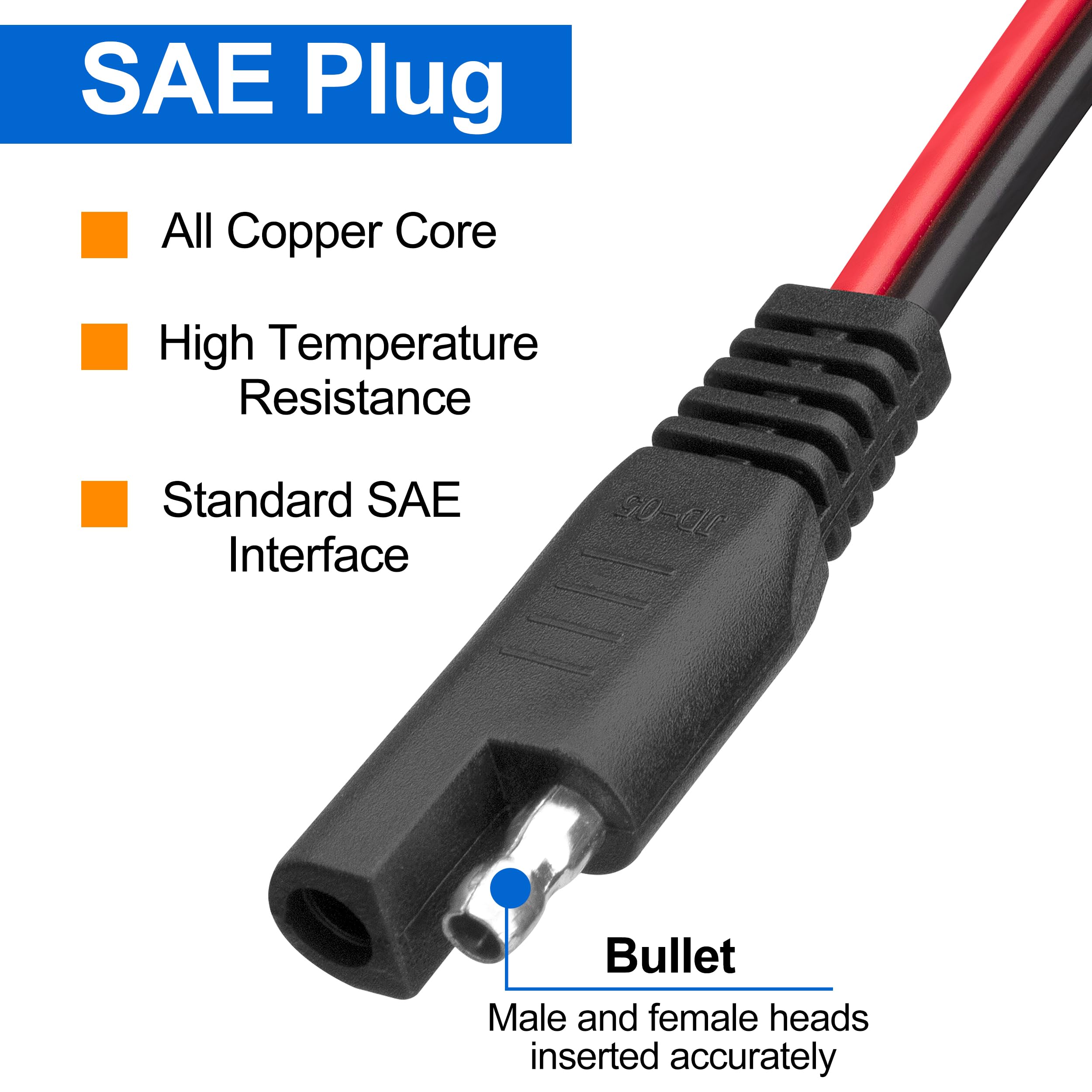 2 Cavi Connettore SAE GUNGY 60cm Con Fusibile 10A - Per Ricarica Batterie Auto E Moto - Foto 13