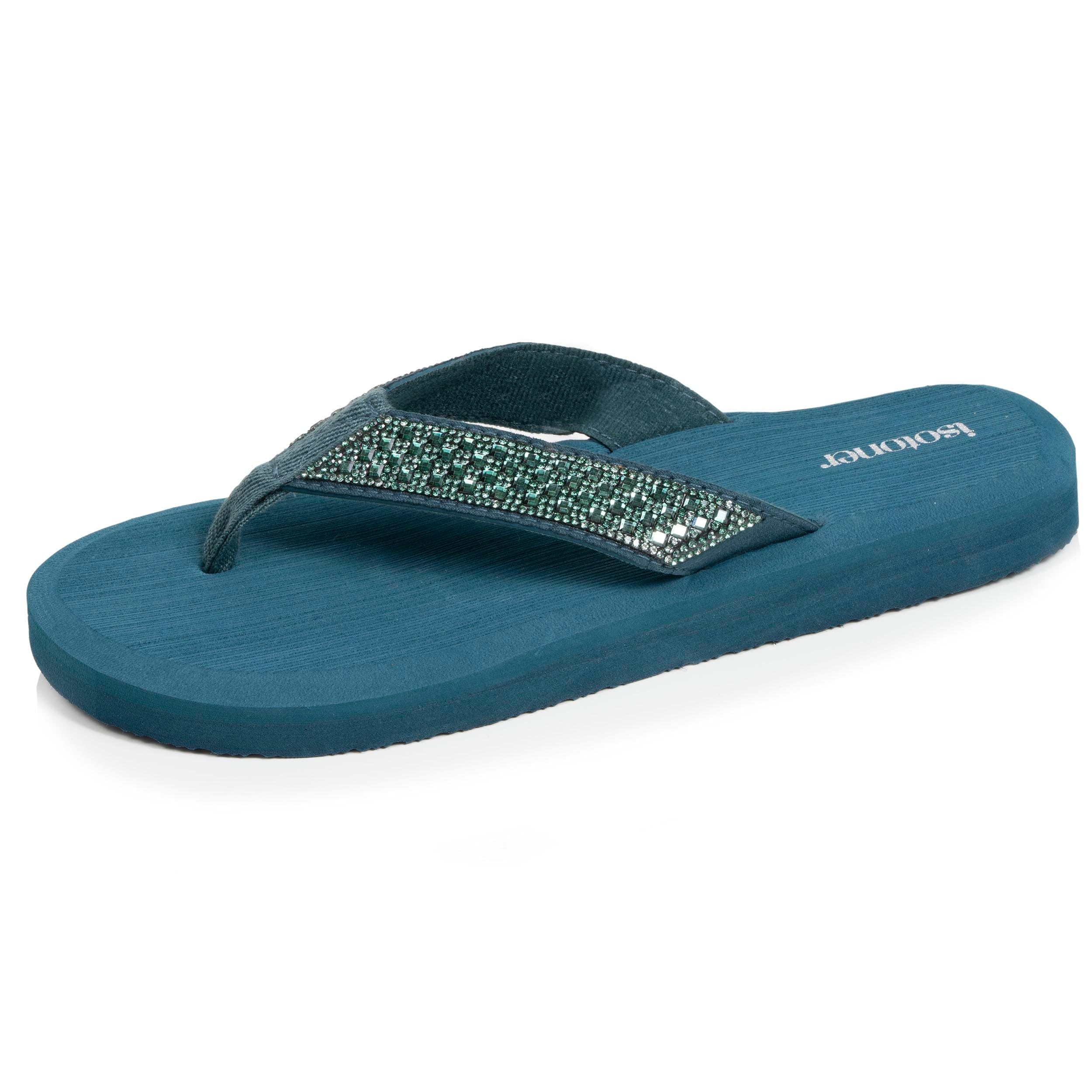 Isotoner Tongs femme Sandales plage d'été