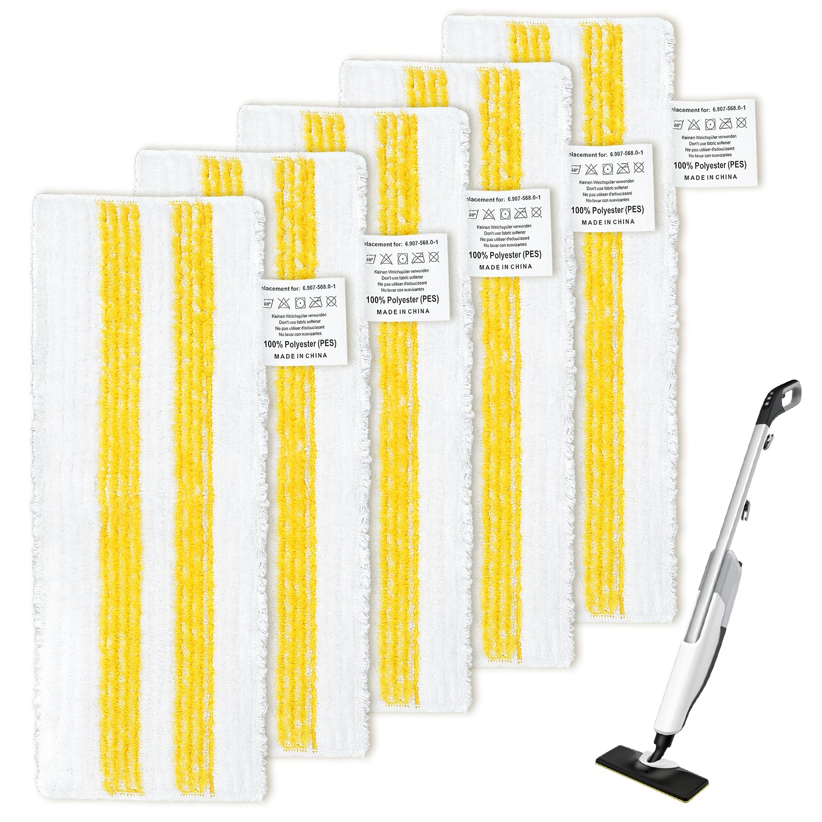 KEEPOW Compatible with Karcher Steam Cleaner Pads