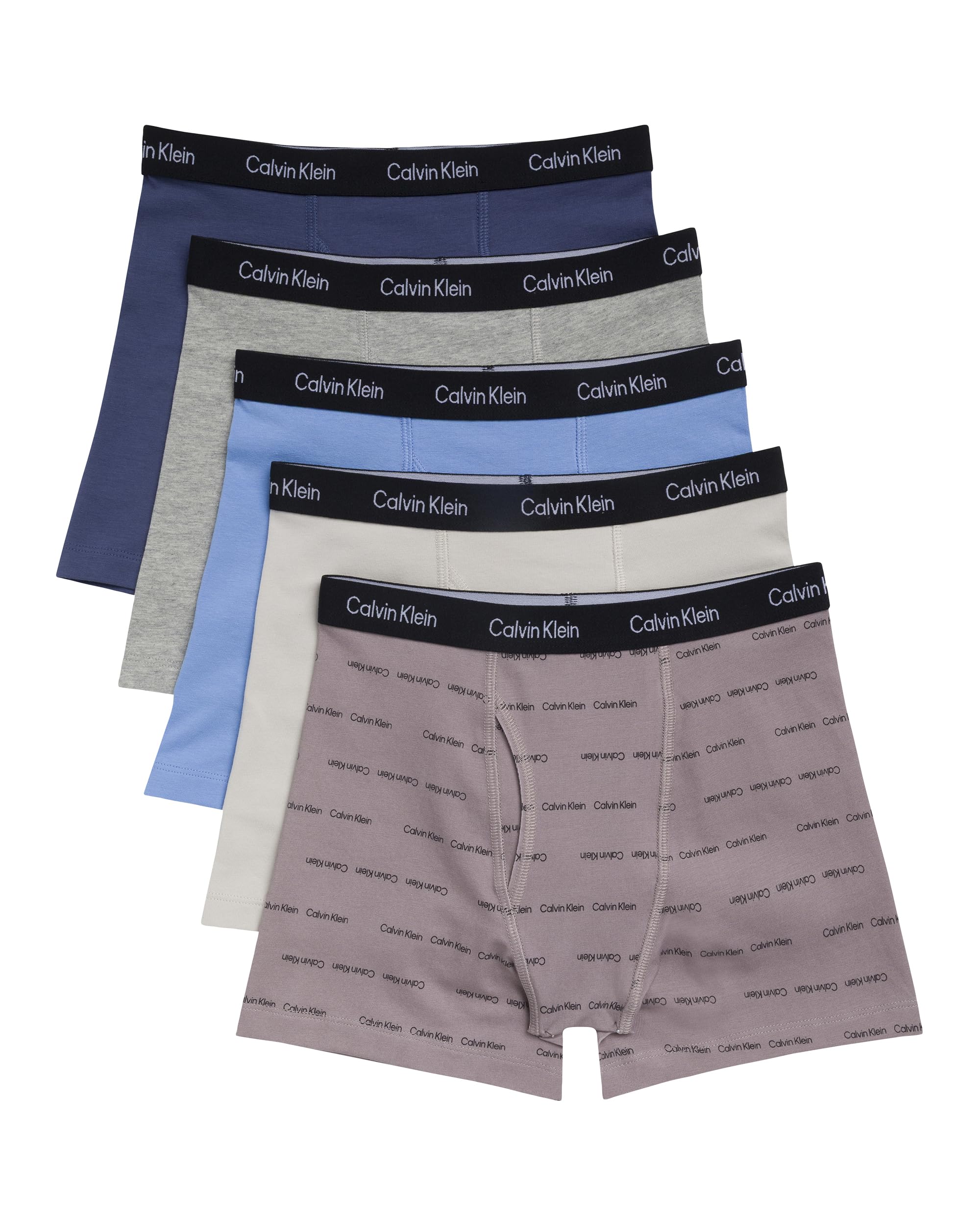 Calvin Klein Kids Boys' Modern Cotton Boxer Brief Underwear 5-Pack