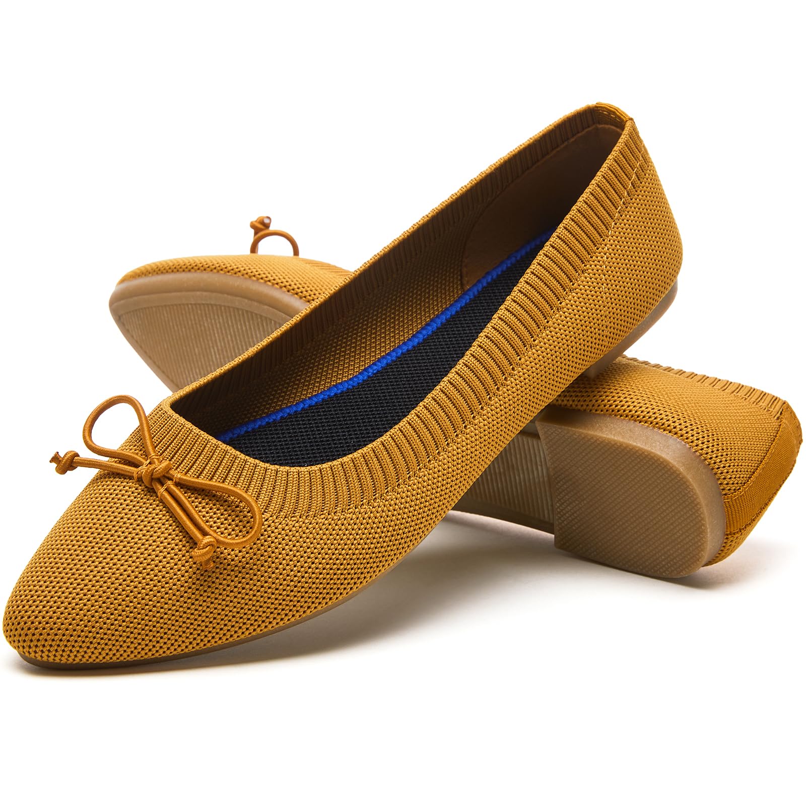 Shupua Women's Flats Black Flats Shoes Pointed Toe Ballet Flats Comfortable Bow Girls Flats Dressy