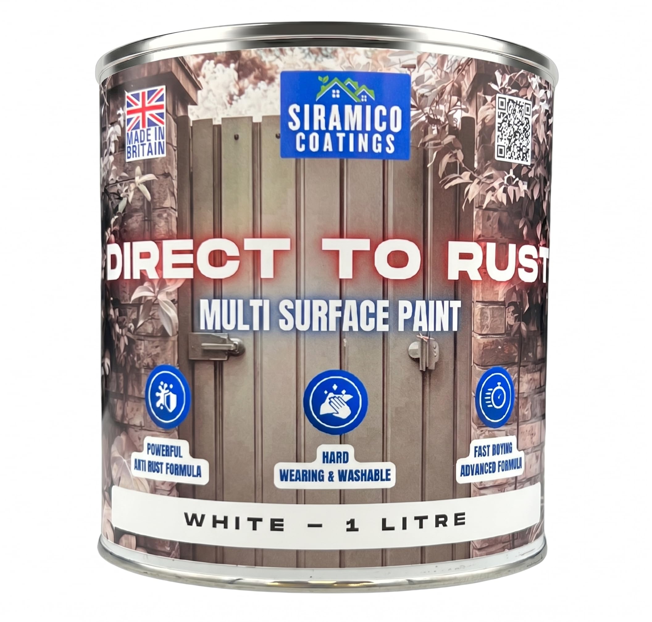 Siramico Coatings White (Ral 9010) - Direct To Rust - Satin (White (Ral 9010))