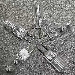 GWAYUANY 5Pcs Clear Capsule Lamp G6.35 24V 50W 75W Halogen Tungsten Lamp G6.35 24V 150W Bulb Mechanical Light Bulb G6.35 24V 35W 250W Medical Instruments Lathe Grinder,Warm White 100W
