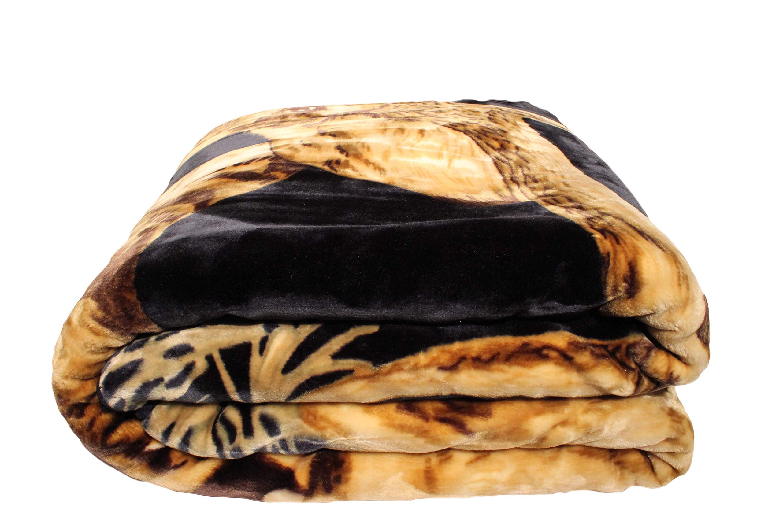 New Solaron Queen Size Deer Navy Korean Mink Blanket by Solaron Buy