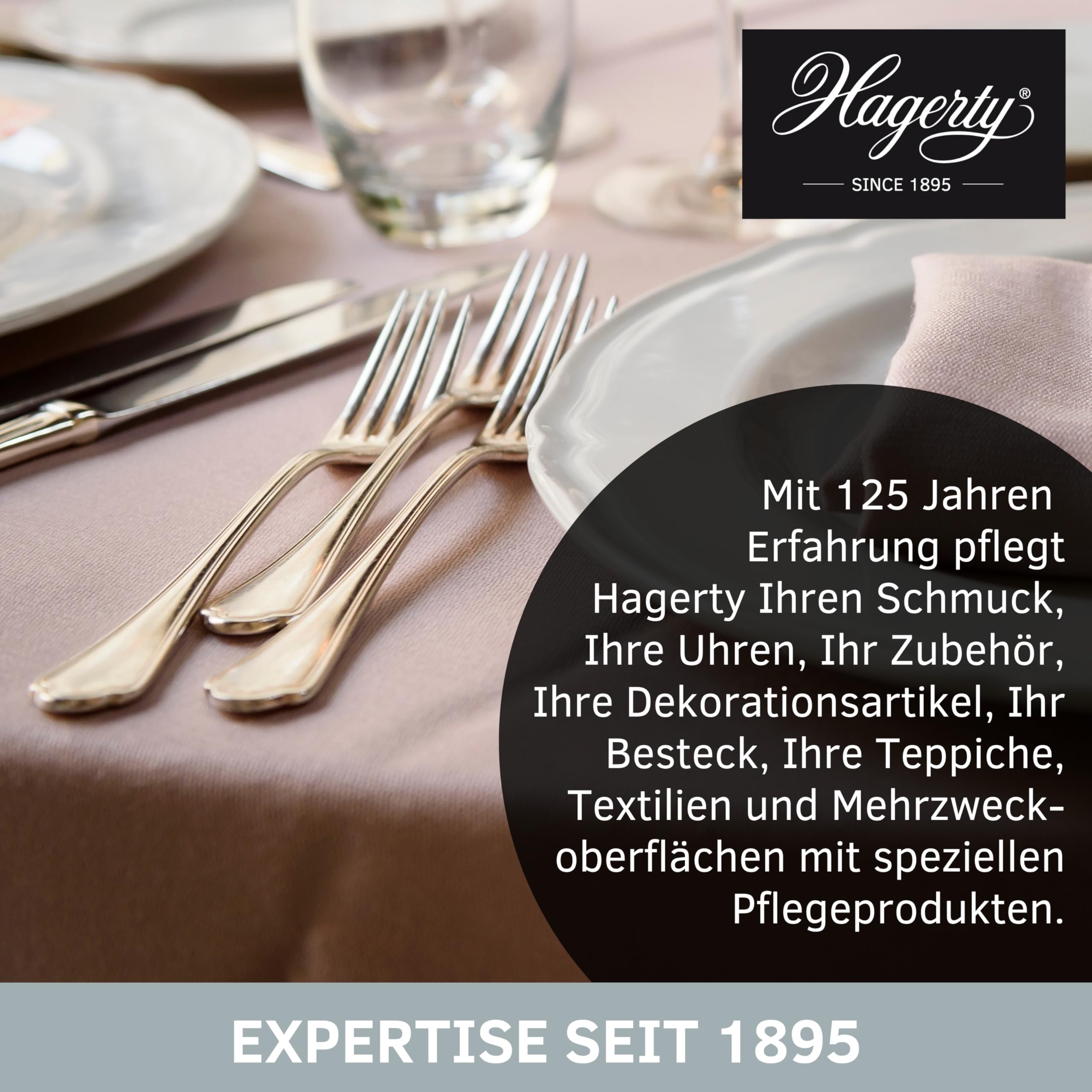 Hagerty Zestaw 2 srebrnych kąpieli do czyszczenia srebra z ochroną antyoksydacyjną 580 ml każdy | Skuteczny środek do czyszczenia naczyń ze srebra i metalu w kolorze srebrnym | Kąpiel czyszcząca