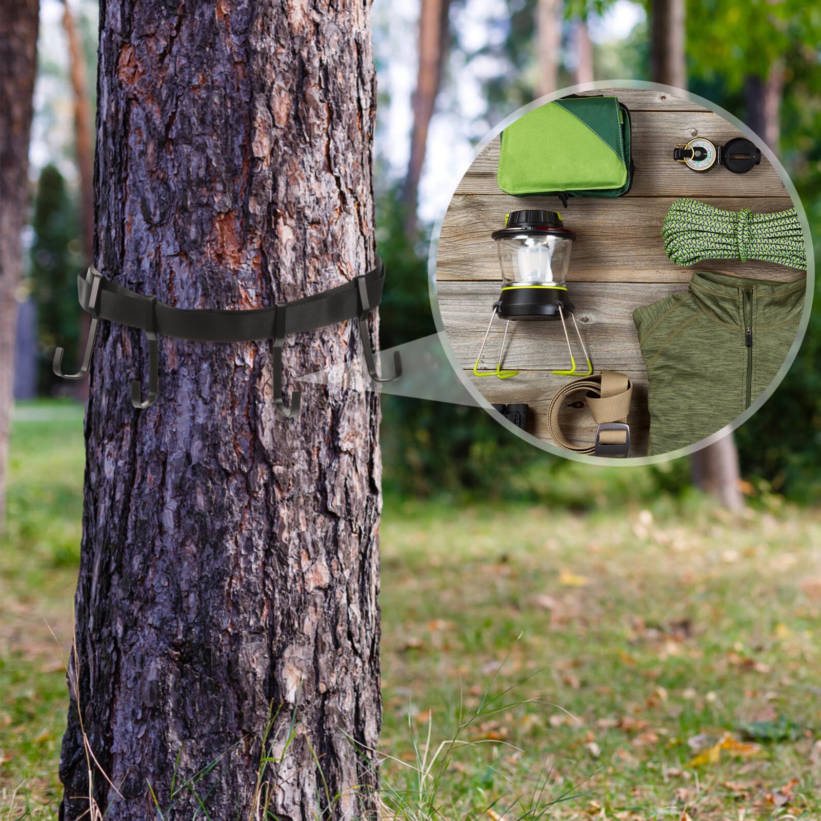 Baluue Tree Stand Harness Strap Tree Climbing Safety Harness Compact and Easy to Carry for Outdoor Enthusiasts