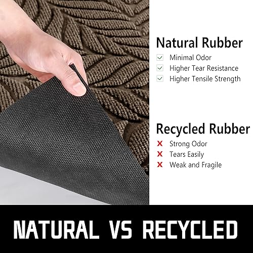 Miniatura 7 de Yimobra Tapete grande de 60 x 36 pulgadas, para interiores y exteriores, impermeable, para todas las estaciones, antideslizante, para todo tipo de