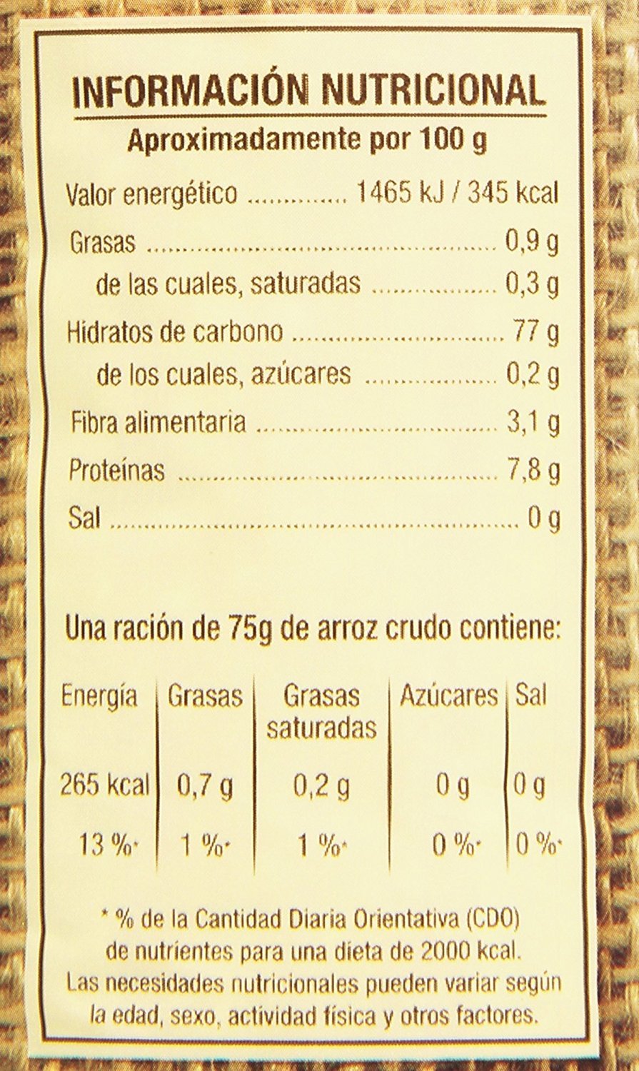 La Fallera - Bomba di riso alla paella 1 Kg. - [Pack 6]