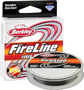 Fil De Pêche Berkley Fireline 125 Yards – 14 Lbs, Cristal, Tresse Basse Visibilité