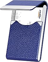 Vista 12 de Padike - Tarjetero de cuero para tarjetas de presentación, estuche metálico para tarjetas de nombre, tarjetero profesional delgado con cierre