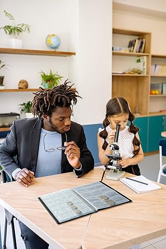 Miniatura 6 de Álbum de monedas para coleccionistas, 340 bolsillos para colección de monedas, estuche de almacenamiento, fundas de colección, suministros
