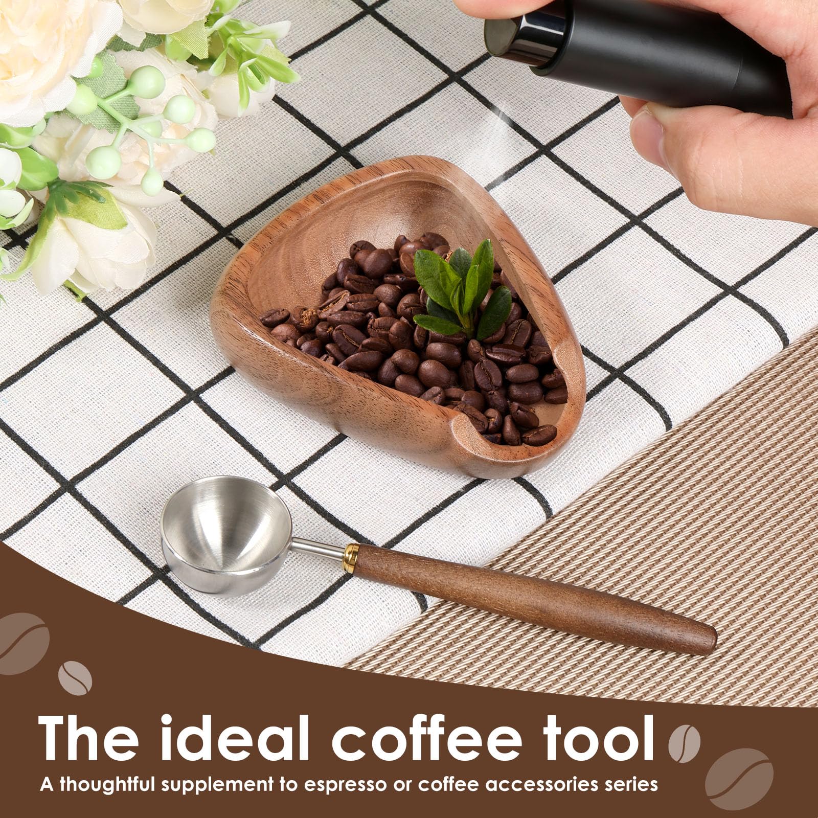 Coffee Bean Dosing Cup Espresso Cups Stainless Measuring Baking Container