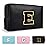 Personalized Initial A-Z Preppy Patch Makeup Bag,Small PU Chenille Letter Cosmetic Bag with Zipper for Teen Girls,Black Cute Toiletry Organizer Bag,Monogram Makeup Case Gift for Women Girls,Letter E