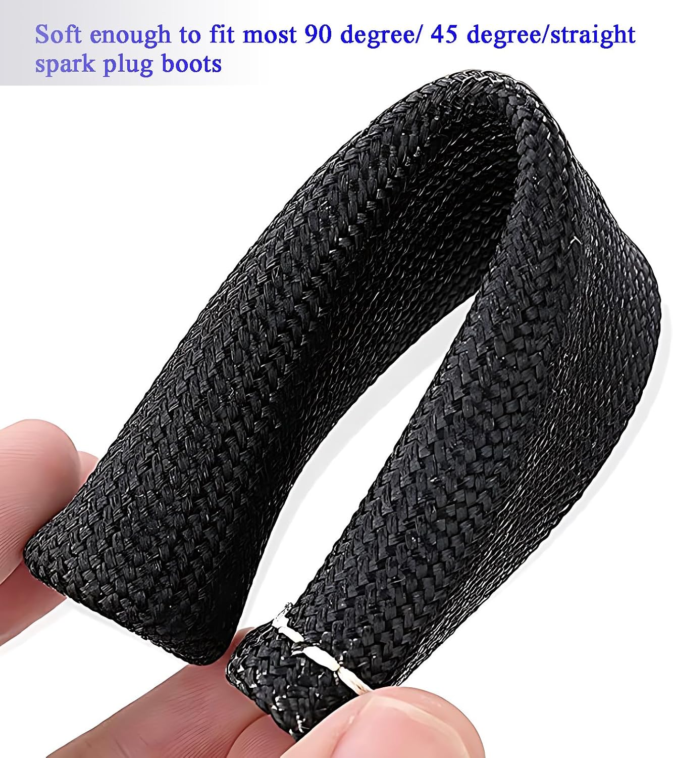 8Pcs Spark Plug Protector,Spark Plug Wire Boots Protector Sleeve Heat Shield Cover,2500 Degree Spark Plug Heat Cover Wrap for Car Truck