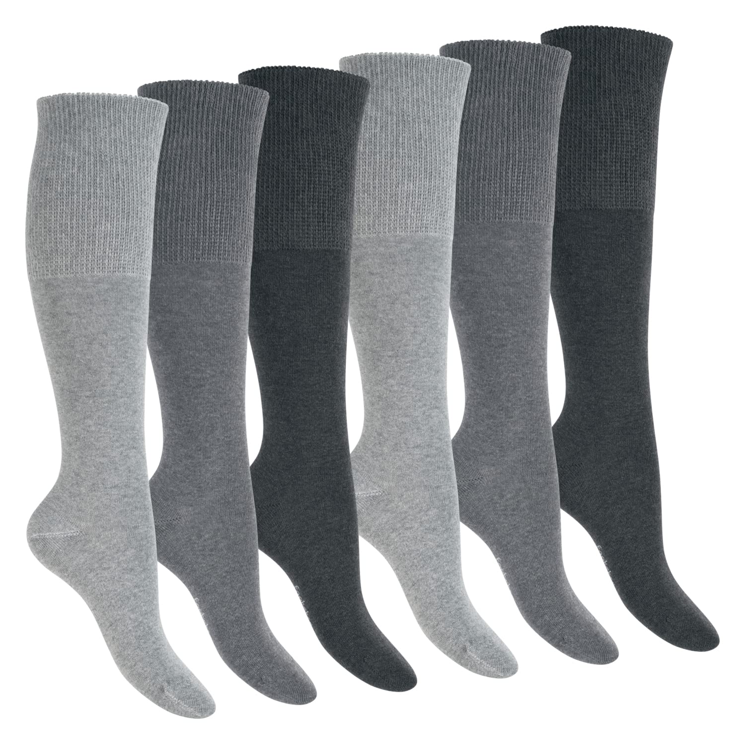 Footstar Diabetische Sokken (6 Paar) Naadloze Sokken zonder Elastische