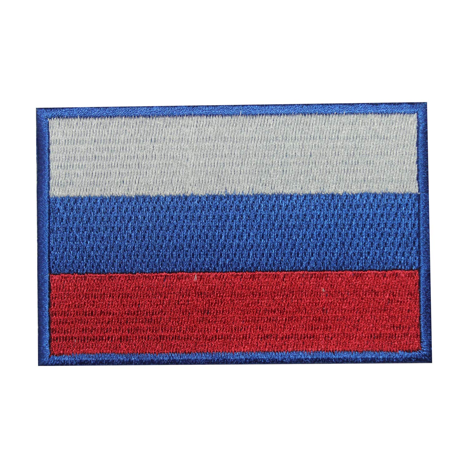 Cypress Collectibles - Russia Flag Patch - Premium Embroidered Appliqu&eacute; - European Country Iron On Patches - Dimensions: 3.5" X 2.5