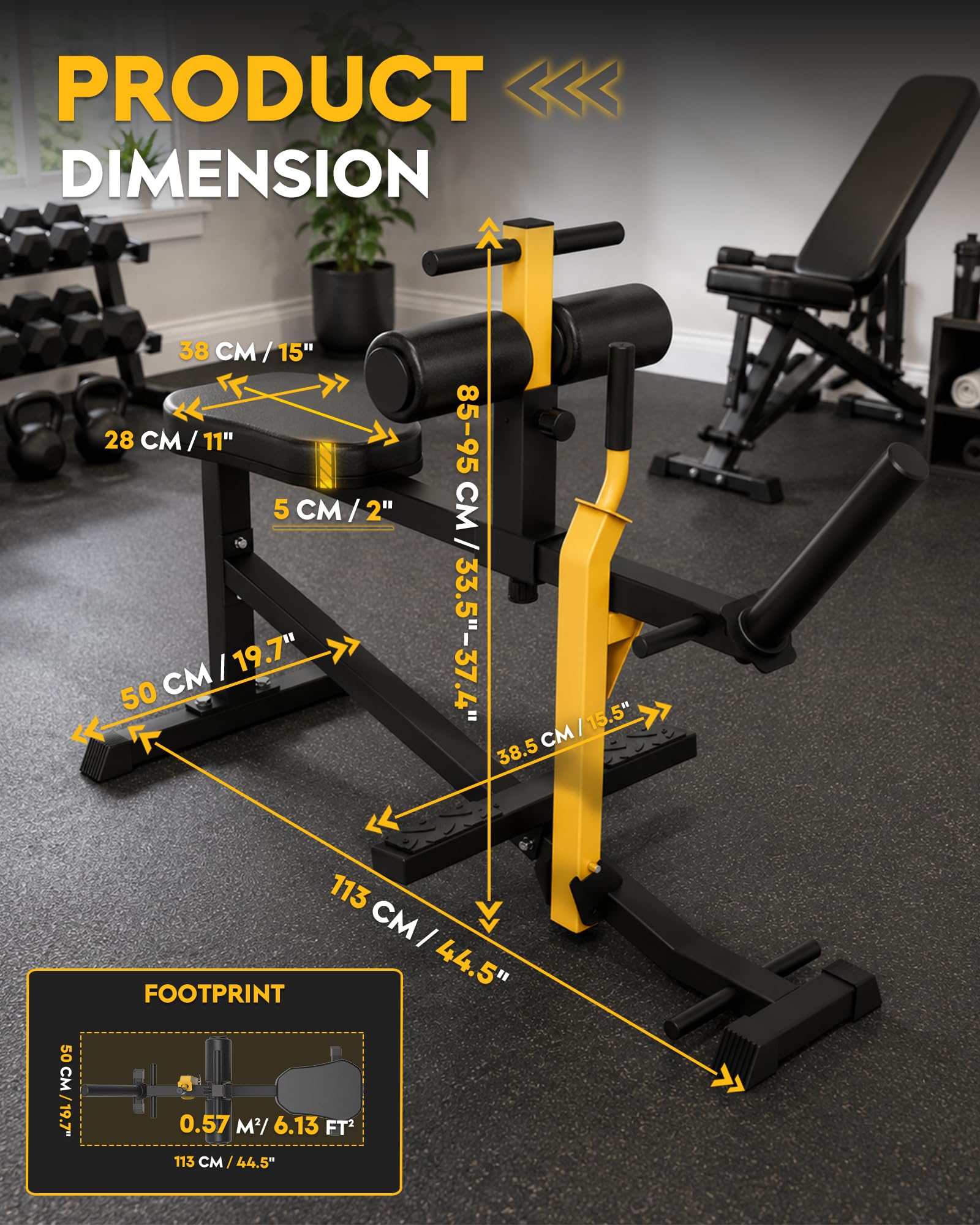 GuuG Wadenmaschine Wedentrainer Wadendehner Sitzend: Beintrainer im Sitzen für Zuhause Kraft-Beintrainer Bein Trainingsgerät Training Seated Calf Raise Machine