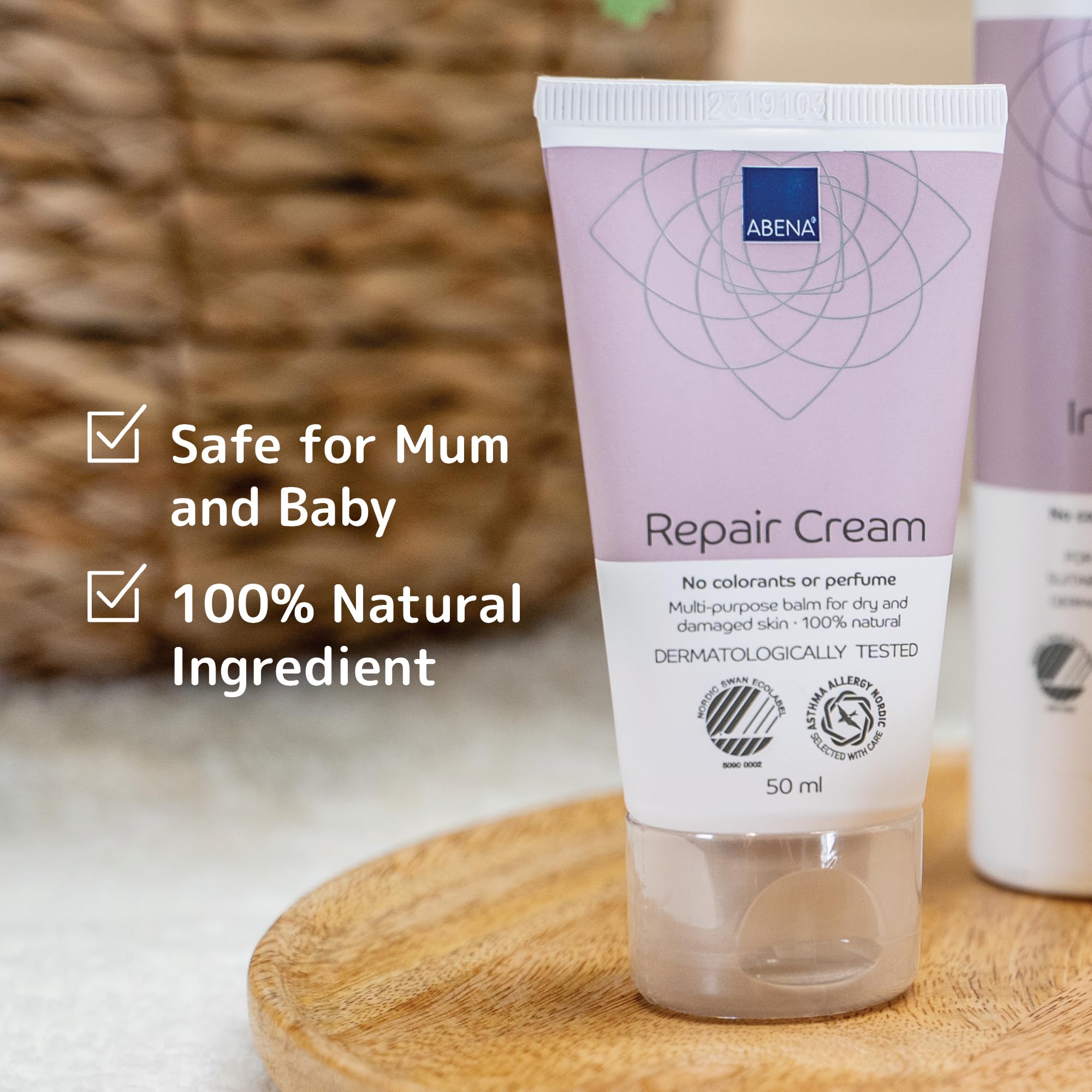 Abena Crema para pezones doloridos | Esenciales de lactancia y recién nacido | Cuidado posparto | Cuidado de la piel 100% natural | Esencial para la nueva mamá