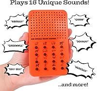 Vista 2 de Zoo Animal Noisemaker con 16 sonidos, rugidos, gruñidos, silbidos, chillidos y ruidos, generador de sonido electrónico portátil de selva - Tablero